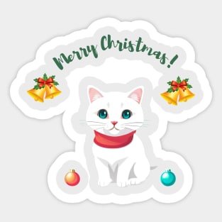 christmas cat Sticker